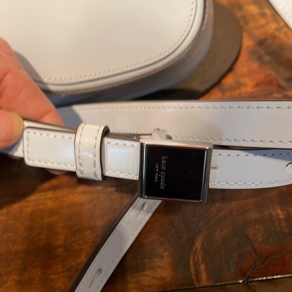 Kate Spade Ice Blue Sam Icon Spazzolato Leather Crossbody Bag with Bag Charm - Picture 6 of 10